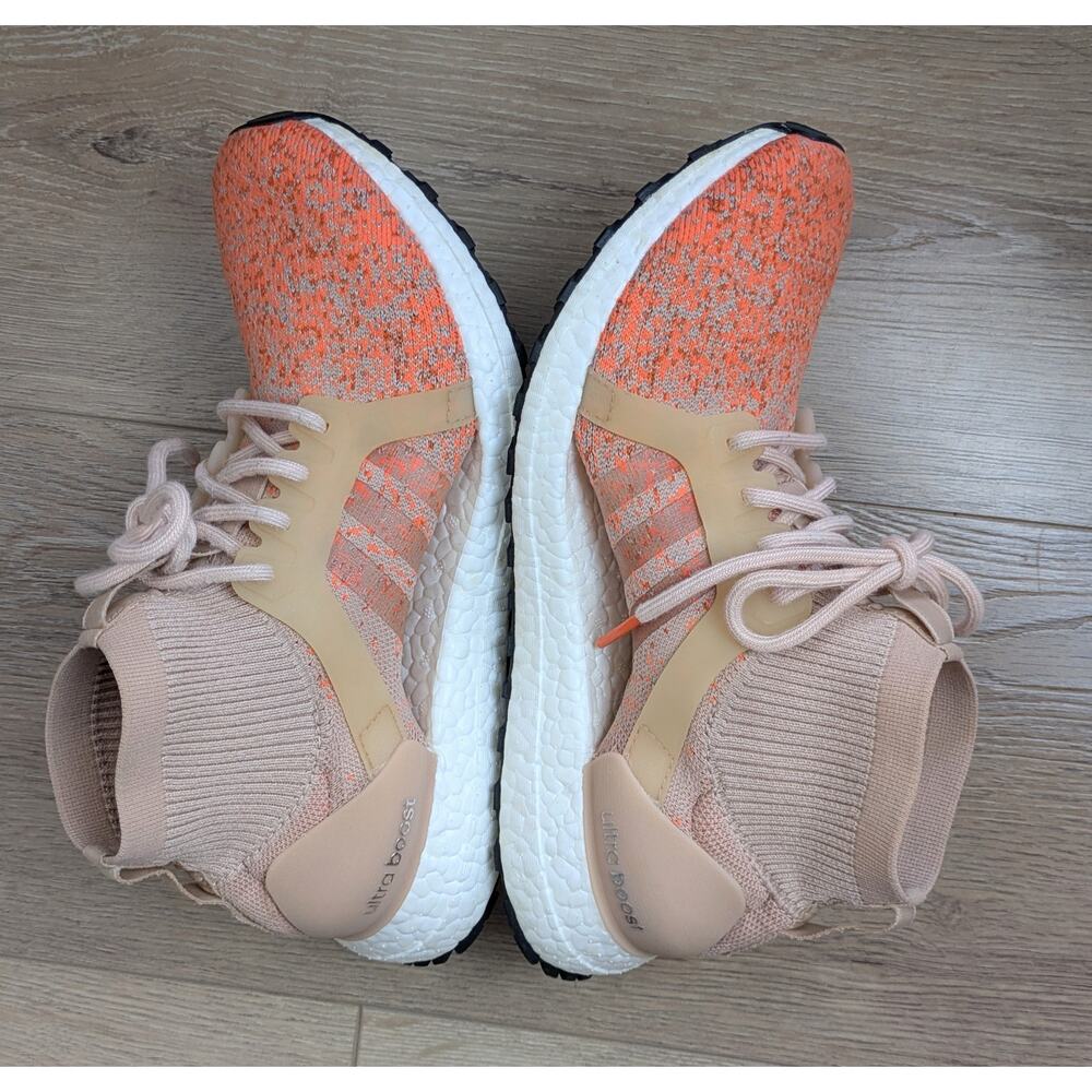Adidas Womens Ultraboost X All Terrain LTD 8.5 Orange Pink Running Primeknit - Picture 5 of 10